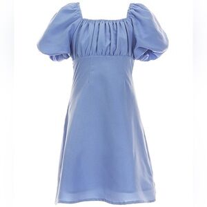 GB Big Girls Puff-Sleeve Empire Waist Dress